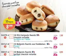 Maximo Pasquier Beignets fourrés parfum chocolat noisette offre
