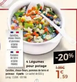 Thiriet 4 Légumes pour potage offre