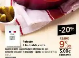 Thiriet Palette à la diable cuite offre