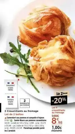 Thiriet 2 Croustillants au fromage offre