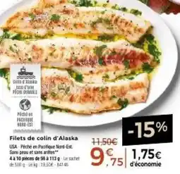 Thiriet Filets de colin d'Alaska offre