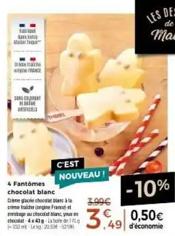 Thiriet Les Dés de Maïs Fantômes chocolat blanc offre