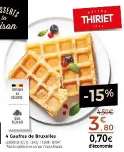 Thiriet THIRIET Gaufres de Bruxelles offre