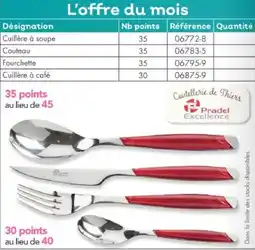 Maximo Pradel Excellence Cuillère à soupe offre