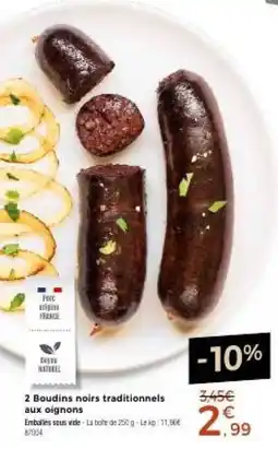 Thiriet Boudins noirs traditionnels aux oignons offre