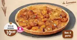 Maximo de Lorraine Tarte aux mirabelles offre