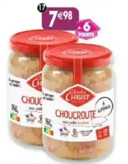 Maximo Charles CHRIST Choucroute offre