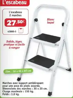 Maximo L'escabeau 2 manches offre