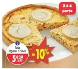 Maximo Tarte légumes / chèvre offre