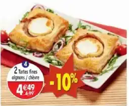 Maximo Tartes fines oignons / chèvre offre