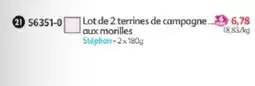 Maximo Stéphan terrines de campagne aux morilles offre