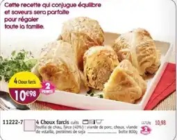 Maximo 4 Choux farcis offre