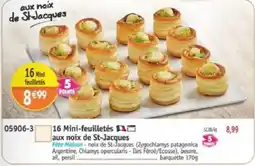 Maximo Fête Maison 16 Mini-feuillets aux noix de St-Jacques offre