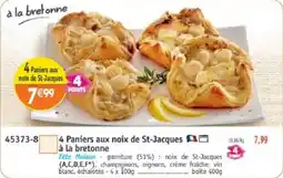Maximo Fete maison à la bretonne 4 Paniers aux noix de St-Jacques offre