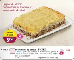 Maximo Parmentier de canard offre