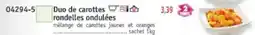 Maximo Duo de carottes rondelles ondulees offre