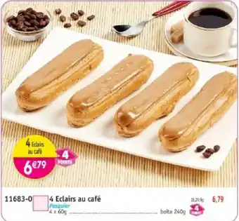 Pasquier 4 Eclairs au café