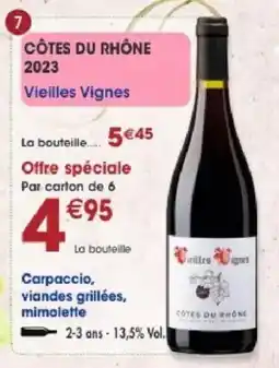 Maximo Vieilles Vignes CÔTES DU RHÔNE offre