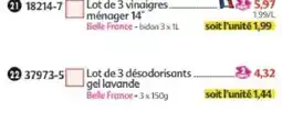 Maximo Belle France vinaigres ménager offre