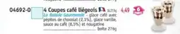 Maximo 4 coupes cafe liegeois offre