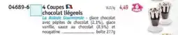 Maximo 4 coupes chocolat liegeois offre