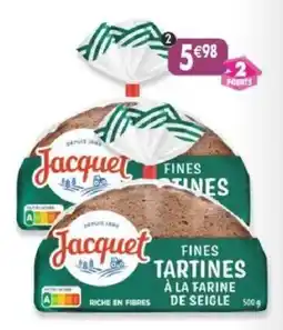 Maximo Jacquet Fines Tartines offre