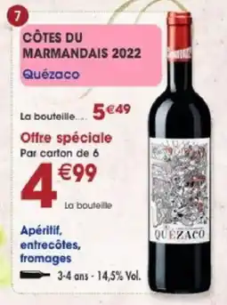 Maximo Quézaco CÔTES DU MARMANDAIS 2022 offre