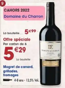 Maximo Domaine du Charron CAHORS 2022 offre