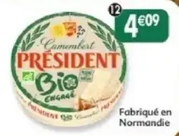 Maximo Président Camembert Bio Engagé offre