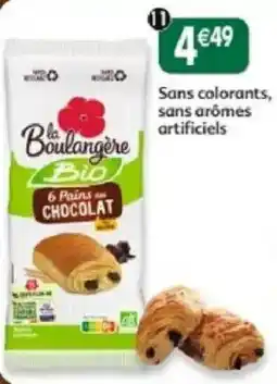 Maximo la Boulangère Bio 6 Pains au CHOCOLAT offre