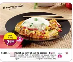 Maximo Poulet au curry et son riz basmati offre