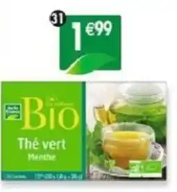 Maximo Bio Thé vert Menthe offre