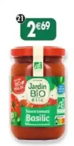 Maximo Jardin BIO étic Sauce tomate Basilic offre