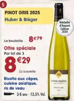 Maximo Huber & Bléger PINOT GRIS 2025 offre