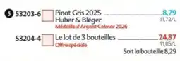 Maximo Huber & Bléger Pinot Gris 2025 offre