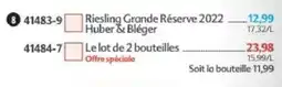 Maximo Huber & Bléger Riesling Grande Réserve 2022 offre
