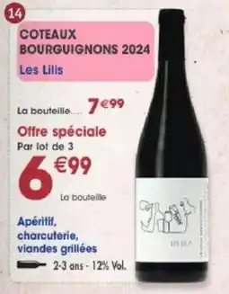 Maximo Les Lills Coteaux Bourguignons 2024 offre