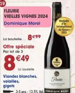 Maximo Dominique Morel Fleurie Vieilles Vignes 2024 offre