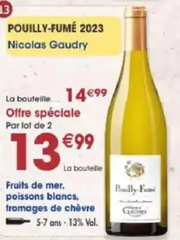 Maximo Nicolas Gaudry Pouilly-Fumé offre