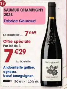 Maximo Fabrice Gouraud SAUMUR CHAMPIGNY 2023 offre