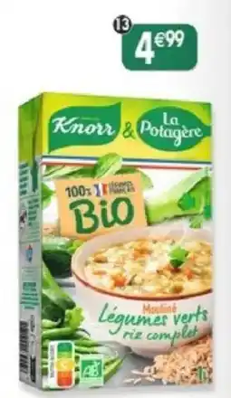 Maximo Knorr & La Potagère Légumes verts riz complet offre