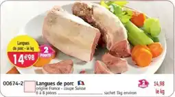 Maximo Langues de porc offre