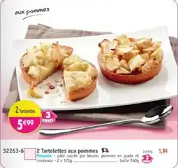 Maximo Pasquier 2 Tartelettes aux pommes offre