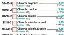 Maximo Leroux Chicorée en grains offre