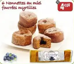 Maximo Nonnettes au miel fourrées myrtilles offre