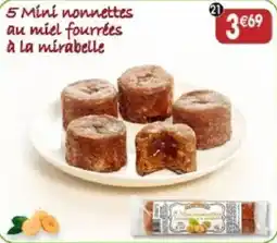 Maximo 5 Mini nonnettes au miel fourrées à la mirabelle offre