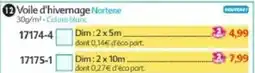 Maximo Nortene Voile d'hivernage offre