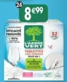 Maximo L'ARBRE VERT TABLETTES LAVE-VERRE offre