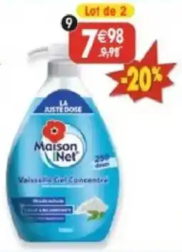 Maximo Maison Net Vaisselle Gel Concentré offre