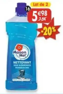 Maximo Maison Net NETTOYANT SOLS & SURFACES offre